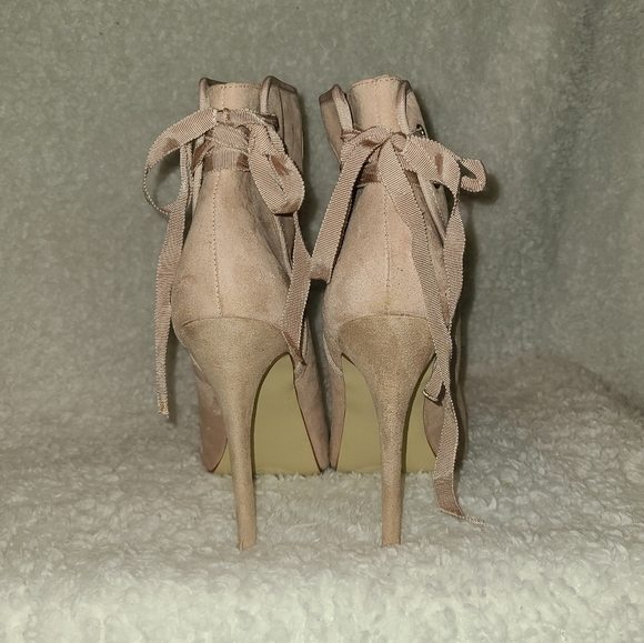 Shoedazzle Hydee Open Toe Bootie Heel Size 8.5 - Picture 7 of 14